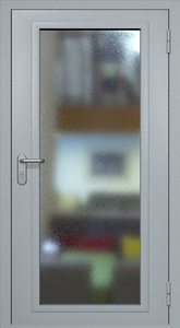 Однопольная противопожарная дверь eiw60 с максимальным остеклением