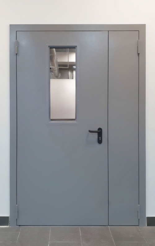 Огнезащитная дверь с окном Огнезащитная дверь с окном