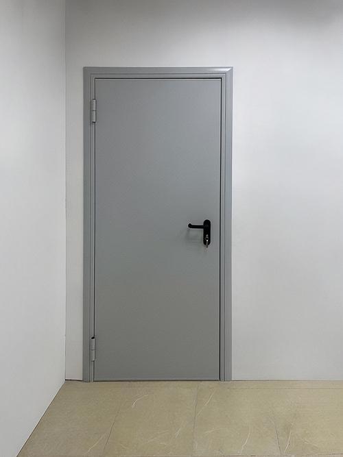 Огнестойкая дверь серого цвета Огнестойкая дверь серого цвета