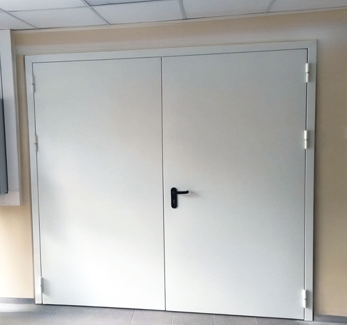 Двустворчатая огнестойкая дверь Двустворчатая огнестойкая дверь