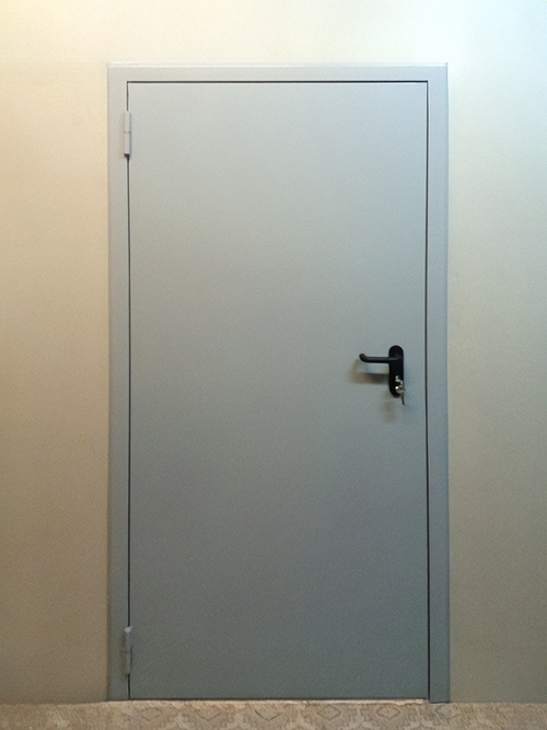 Серая однопольная дверь Серая однопольная дверь