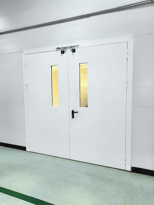 Остекленная равностворчатая дверь Остекленная равностворчатая дверь