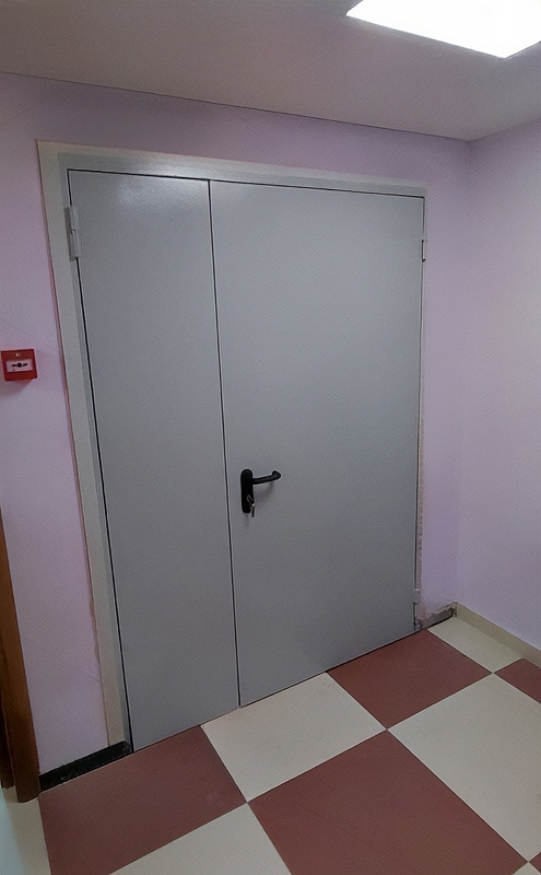 Серая полуторная дверь ei-60 Серая полуторная дверь ei-60