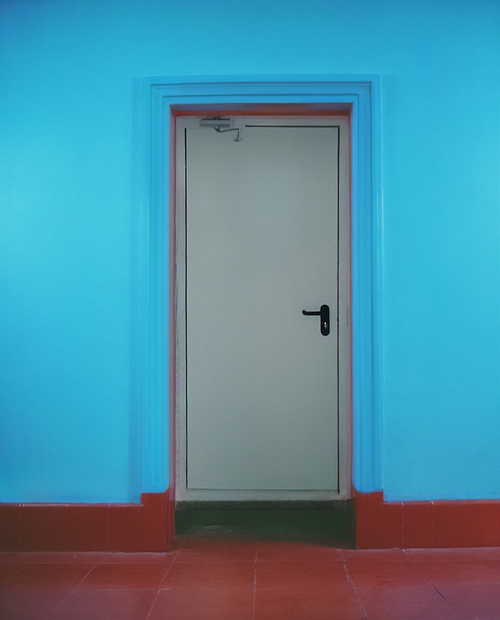 Серая одностворчатая дверь Серая одностворчатая дверь