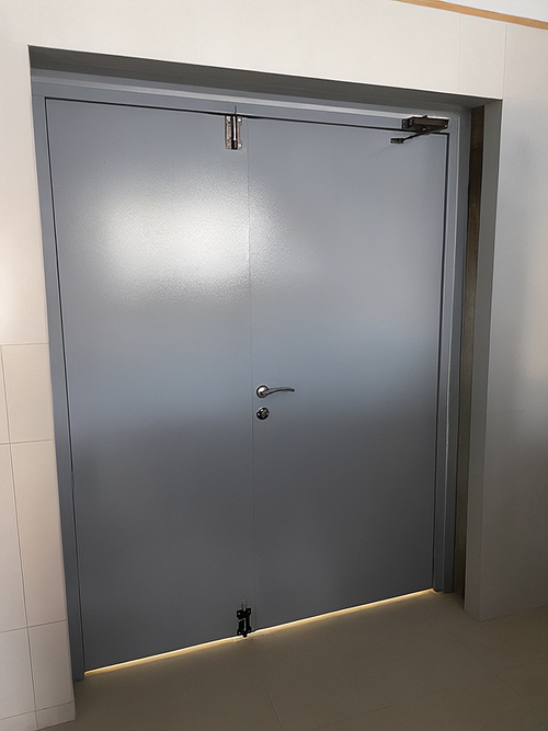 Двустворчатая стальная дверь Двустворчатая стальная дверь