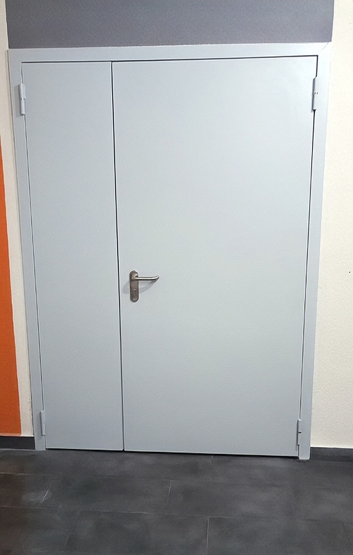 Полуторная светло-серая дверь Полуторная светло-серая дверь