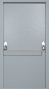 Однопольная противопожарная дверь RAL 7040 ei60 Антипаника Однопольная противопожарная дверь RAL 7040 ei60 Антипаника