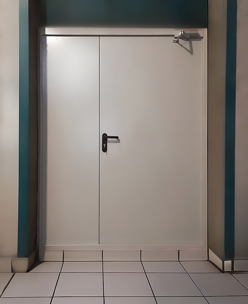 Полуторная огнестойкая дверь ДПМ EI 60 с доводчиком Полуторная огнестойкая дверь ДПМ EI 60 с доводчиком