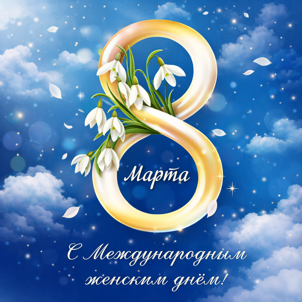 С Международным женским днём! С Международным женским днём!